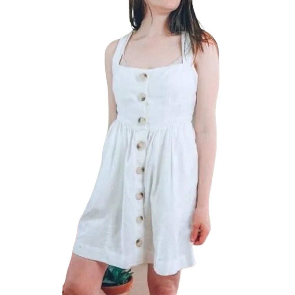 Wishlist Apparel Beige Women’s Canvas Short Dress Size L